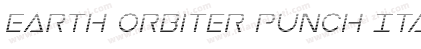 Earth Orbiter Punch Italic字体转换